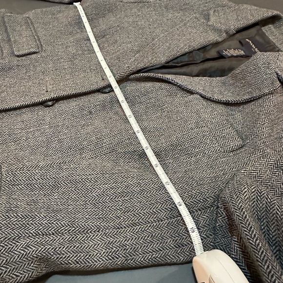 Banana Republic Gray Wool Blazer with Elbow Patches - Picture 3 of 5